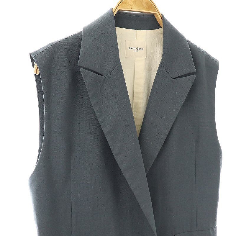 Demi-Luxe BEAMS ポリエステルウールロングジレ Demi-Luxe BEAMS（デミルクス ビームス）の「Demi-Luxe BEAMS