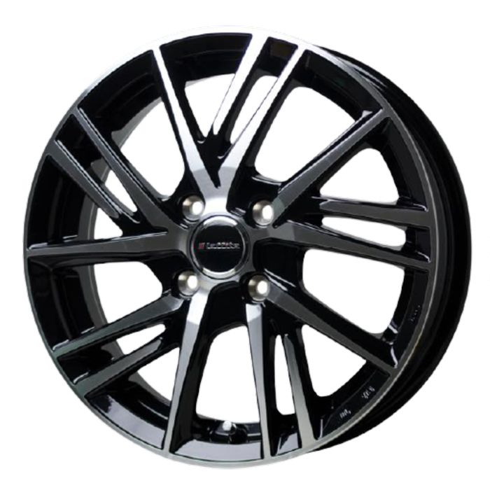 ホイール4本セット Laffite LW-06II ブラックポリッシュ 17インチ 6.5J 45 4H-100