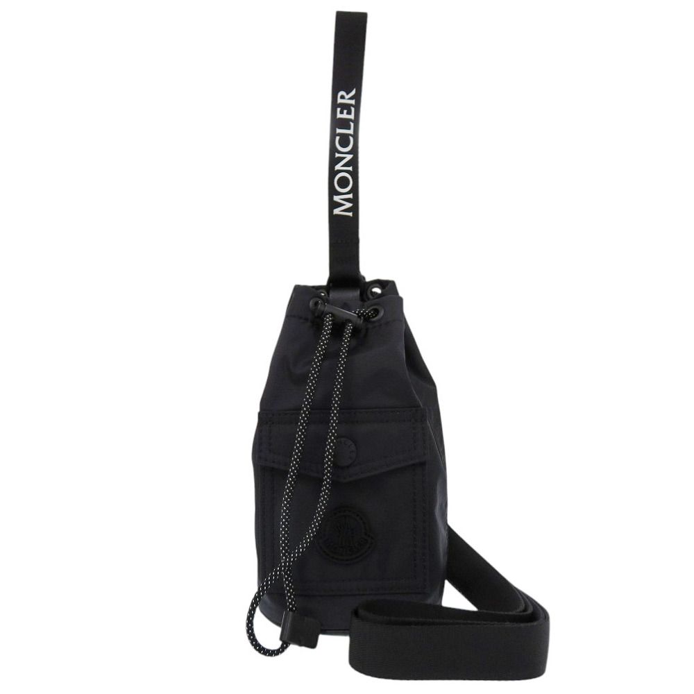 未使用 モンクレール MINI DRAWSTRING ナイロン ブラック