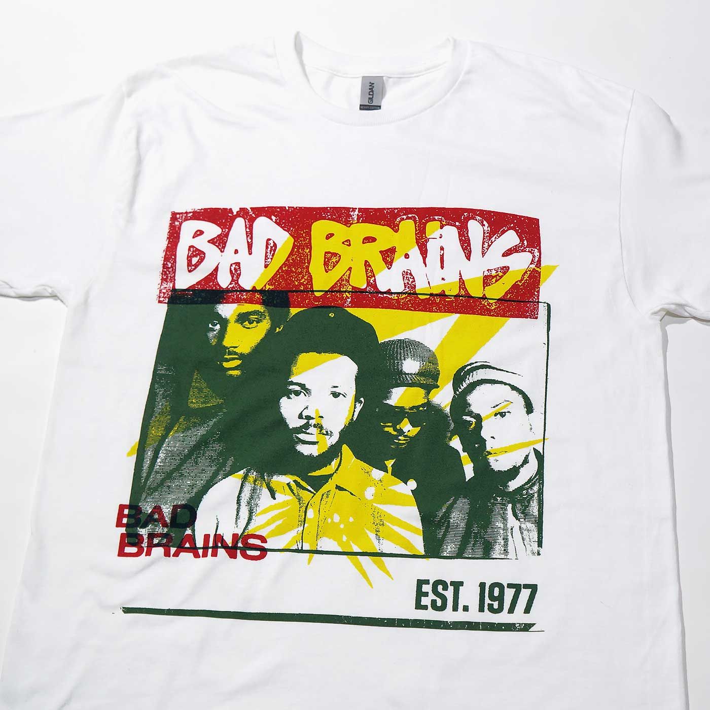 正規品】BAD BRAINS Tシャツ COLOUR BLOCK 白ボディ GILDAN製 US 正規品】BAD BRAINS Tシャツ COLOUR BLOCK 白ボディ GILDAN製 US