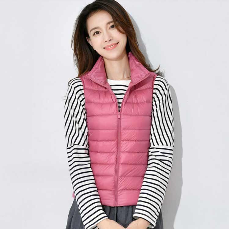 ダウンベスト レディース インナーダウン ベスト スタンド 立ち襟 ダウンジャケット ダウンコート ショート 大きいサイズ 軽量 軽い 薄手 秋冬 暖かい あったか 防寒 保温 ライトダウン イ erika7538