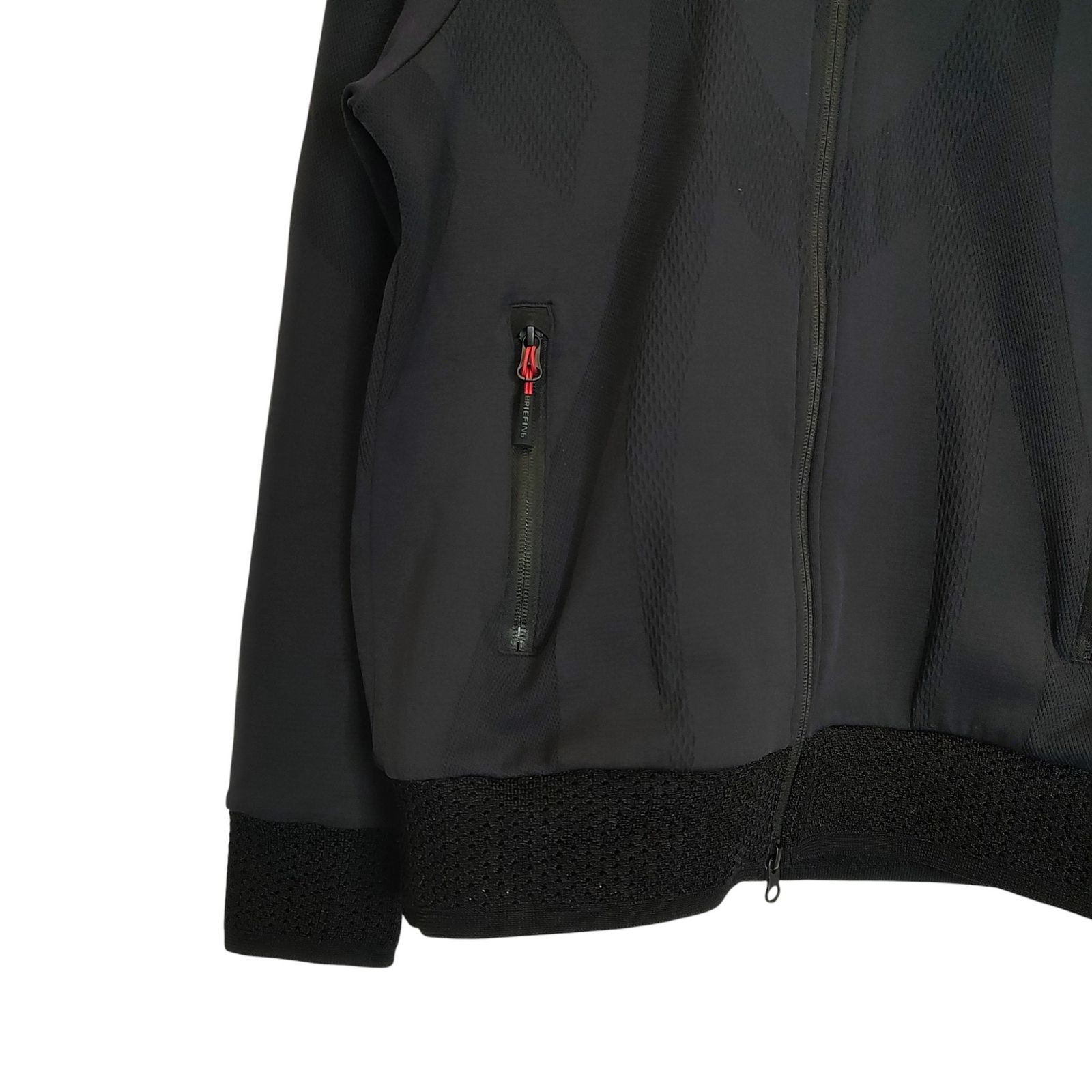 格安 BRIEFING GOLF ブリーフィングゴルフ 24SS W RUSSEL PARKA ジップアップ パーカー BRG241M31 S ブラック メンズ 全国送料無料！