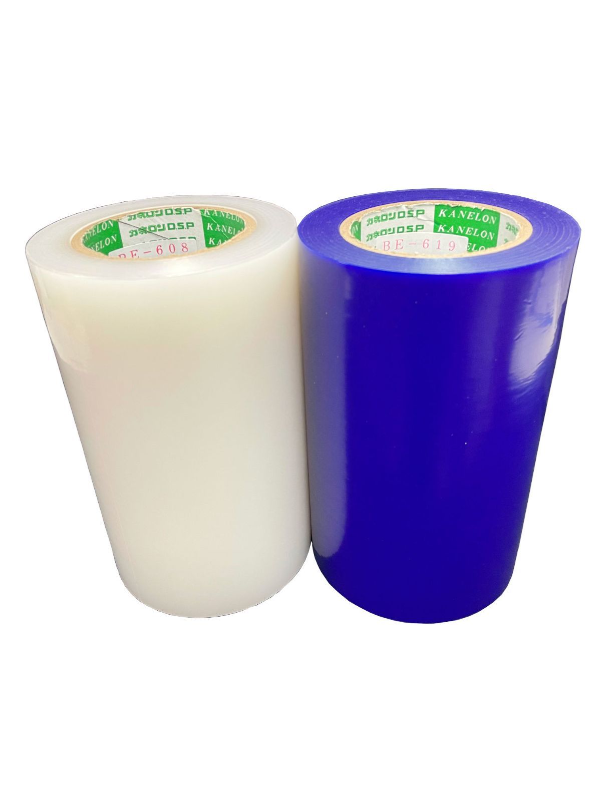カネロン 表面保護テープ 青 BE619 透明 PE608 2本 幅200mm×長さ100M×厚み65μ 弱粘着 強粘着 傷防止 外装 内装 塗装 養生 汚れ キズ 防止 修理 ステップフィルム オーディオ ナビ DIY カスタム 業務用 選べる2本 FFCRYSTALESIA_COM