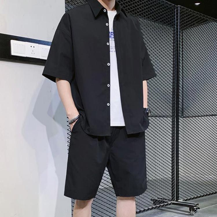 セットアップ メンズ 夏 上下セット 軽量 半袖 ショートパンツ