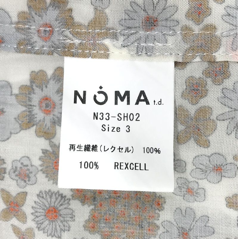 NOMA t.d. 半袖シャツ オープンカラーシャツ 花柄 総柄 Summer Shirts