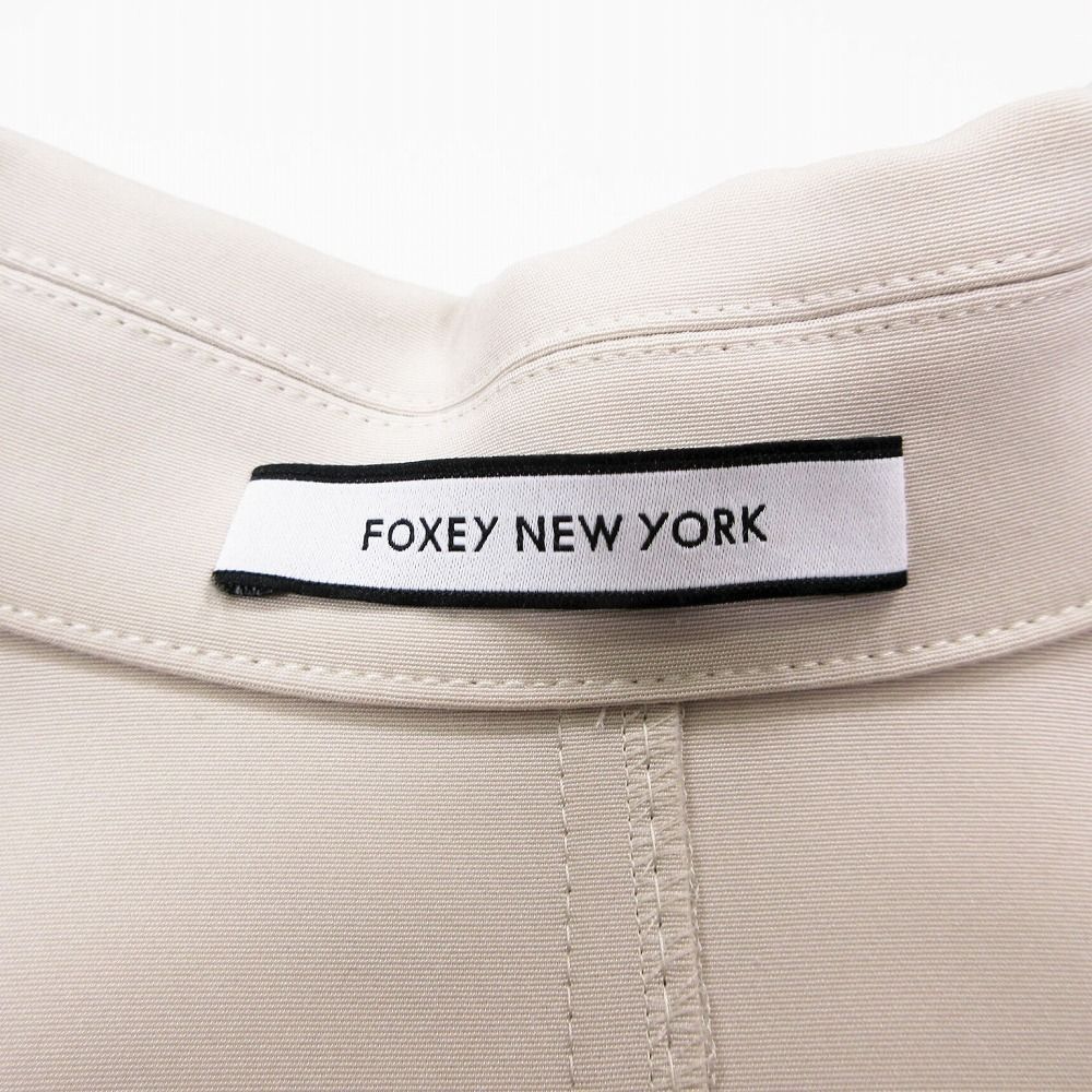 FOXEY フォクシー ステンカラー 比翼 コート ジャケット