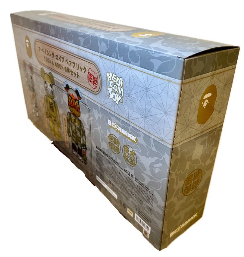 BE@RBRICK BAPE(R) 招き猫 銀メッキ / 達磨 金メッキ / 獅子舞 100