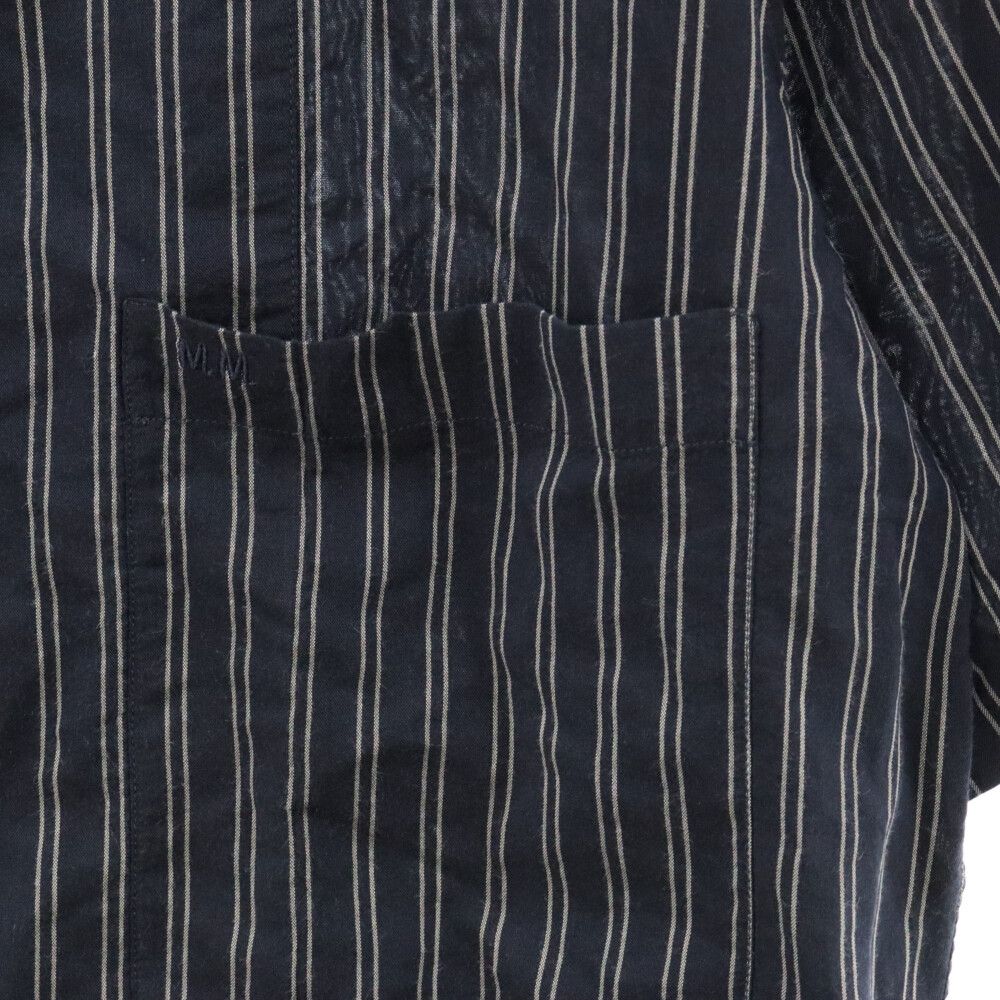 メゾンマルジェラ　半袖シャツ　46 ネイビー MAISON MARGIELA メゾンマルジェラ ネイビー 半袖 Tシャツ