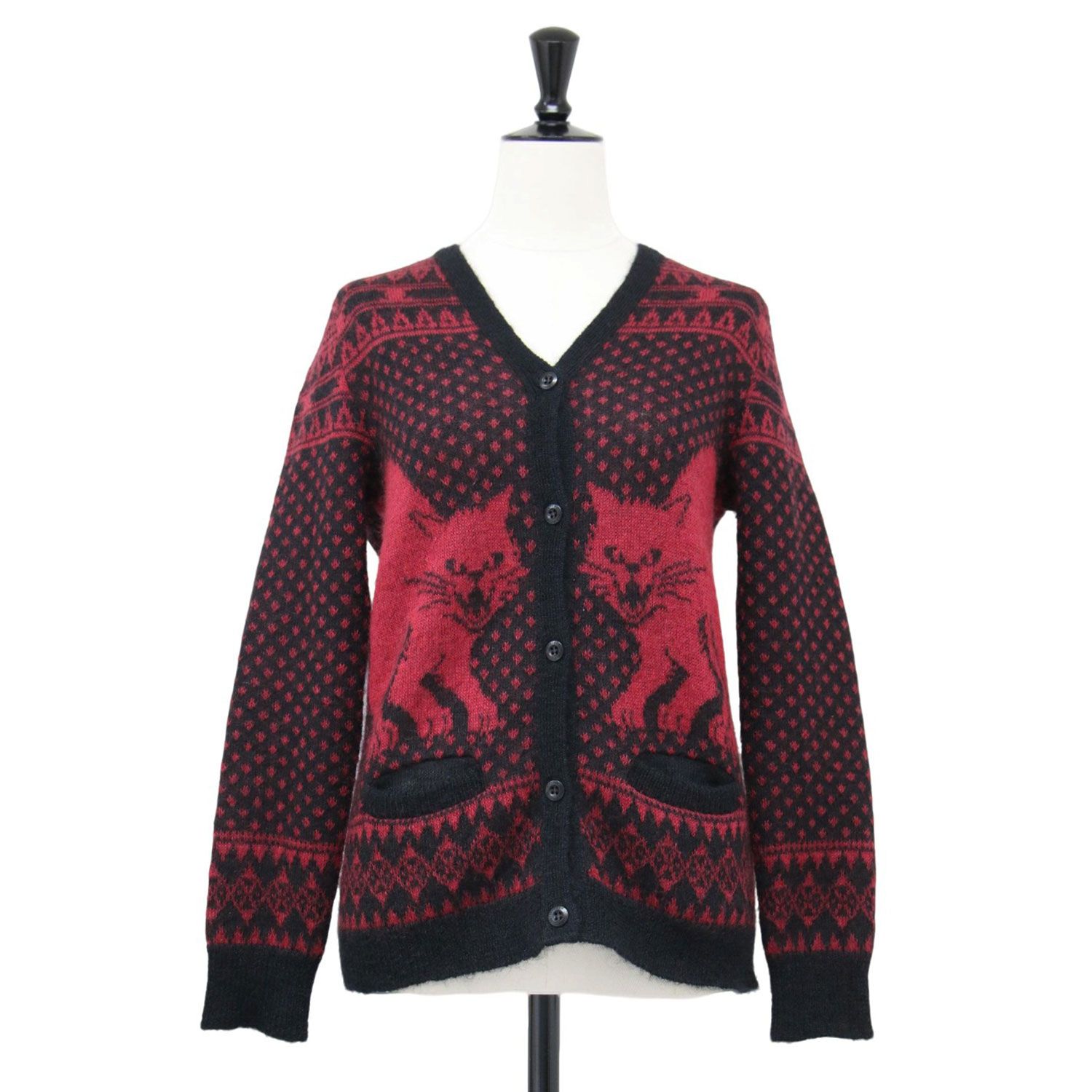 最終値下HYSTERIC カーディガン 赤 HYSTERIC GLAMOUR ヒステリックグラマー カーディガン レッド