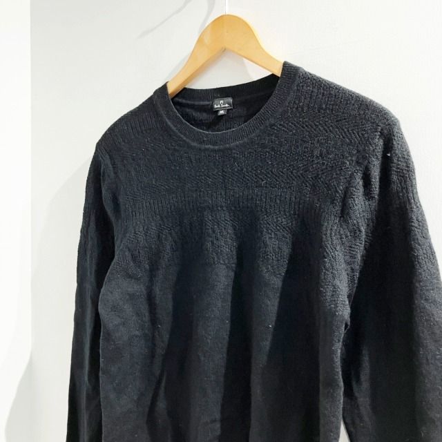 ポールスミス PAUL SMITH 長袖 ニットセーター ウール 黒