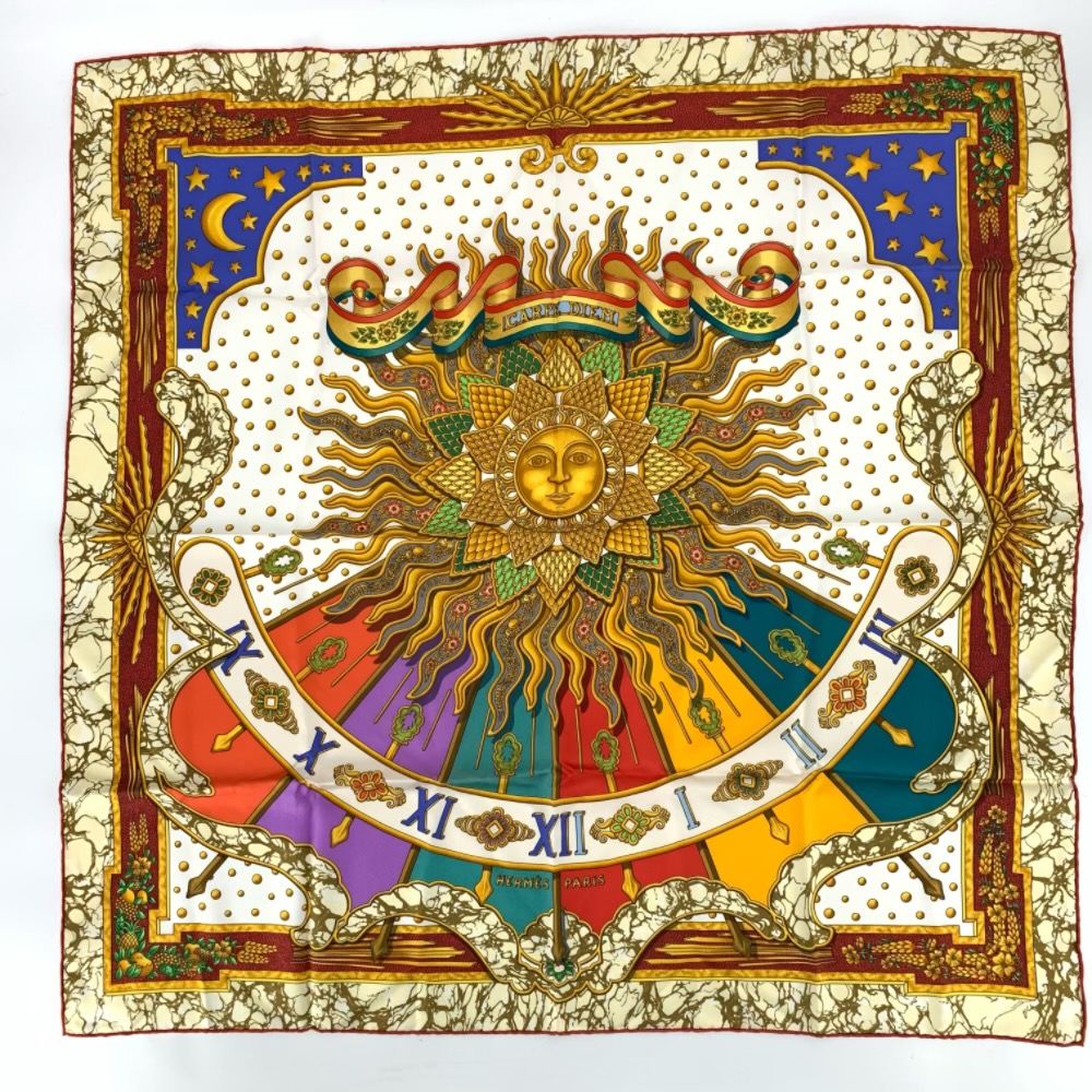 極美品 HERMES エルメス スカーフ カレ90 CARPE DIEM 今日一日を 極美品 HERMES エルメス スカーフ カレ90 CARPE DIEM 今日一日を
