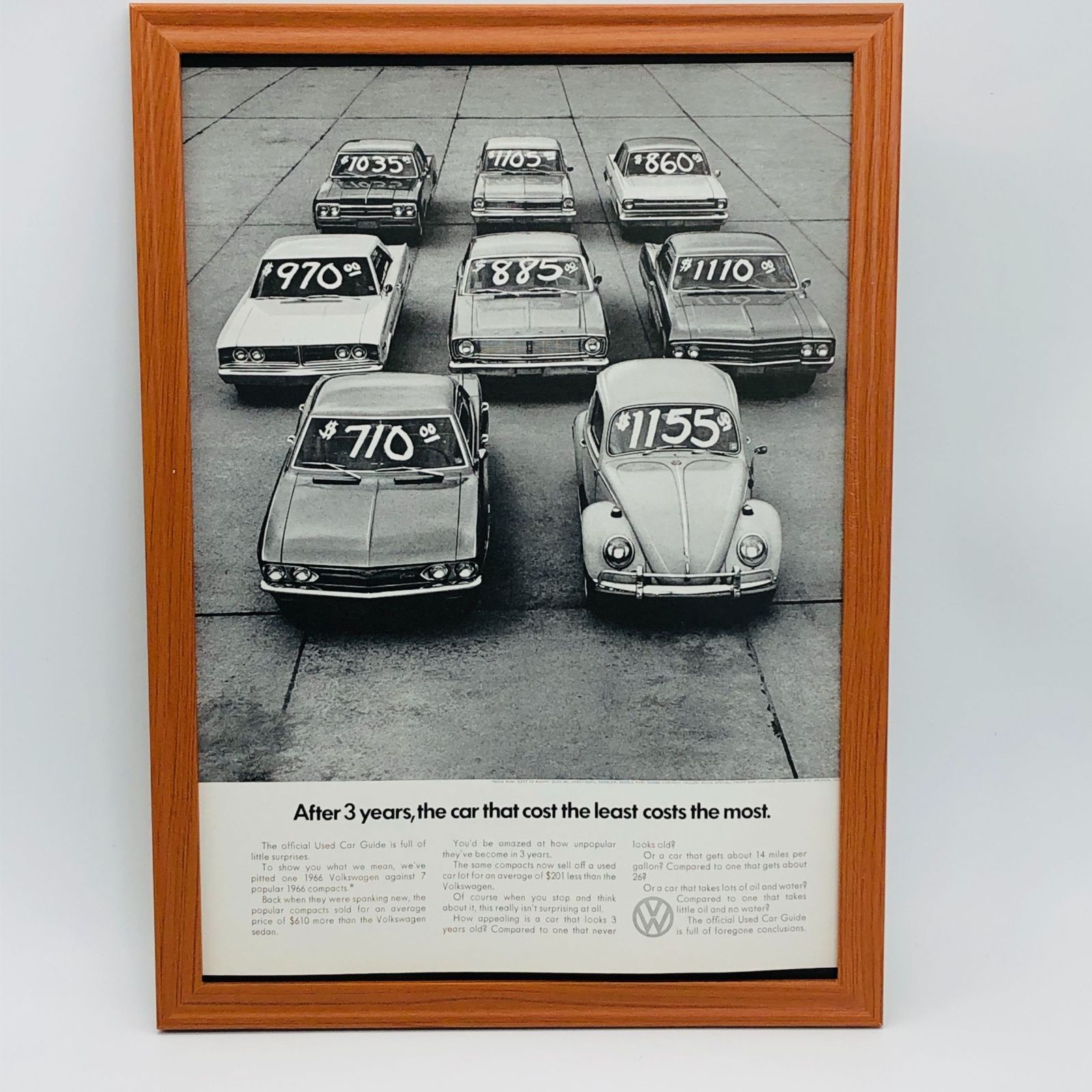 ビンテージ 広告 ポスター 『 フォルクスワーゲン 自動車 (Volkswagen