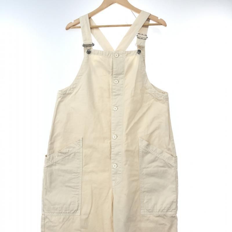 中古】HARVESTY チノオーバーオール 1 ホワイト ハーベスティ[10