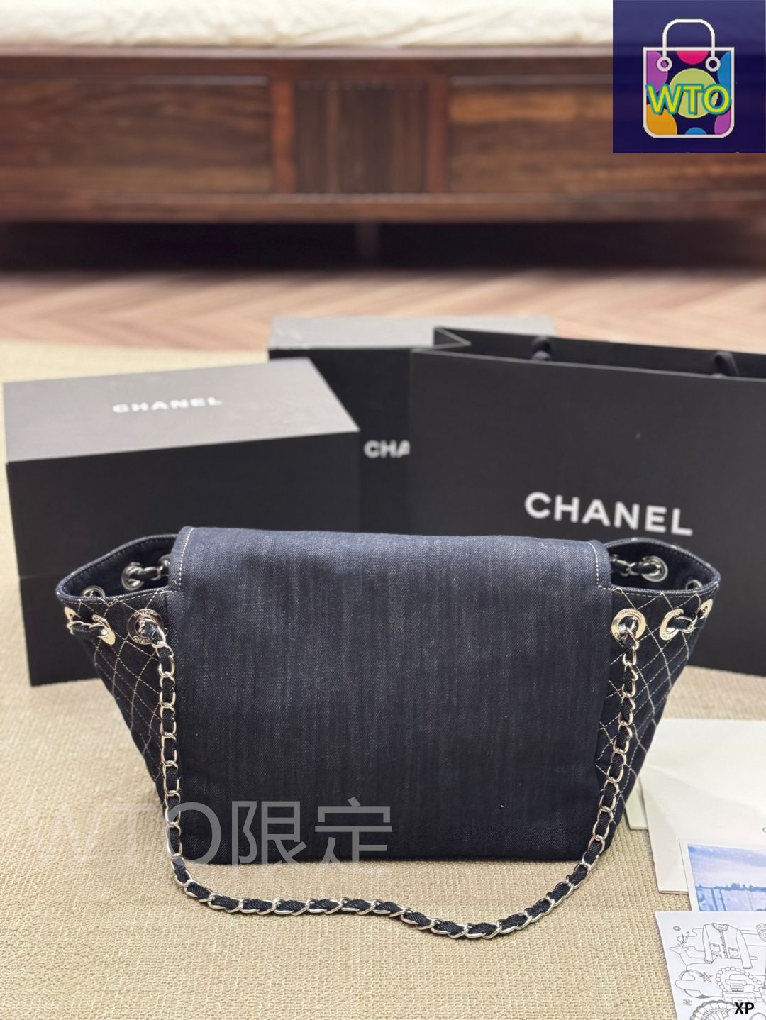 シャネル　デニム　トートバッグ　★レア物★ ヴィンテージ VINTAGE CHANEL/シャネル】デニム トートバッグ（トートバッグ