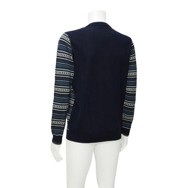 ムニタルプ MUNITALP メンズ 秋冬 柄 ウール カシミヤ混 クルーネックセーター 004-11111 LLC-HASEGAWATOSO_COM