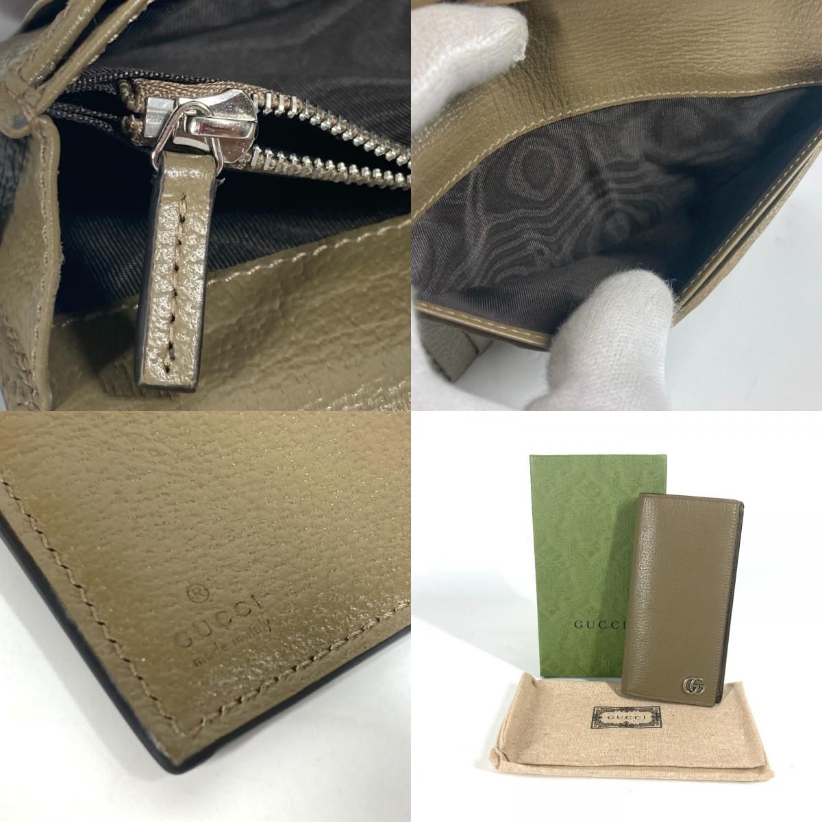 GUCCI グッチ 長財布 ダブルG GGマーモント 428740 レザー - メルカリ 