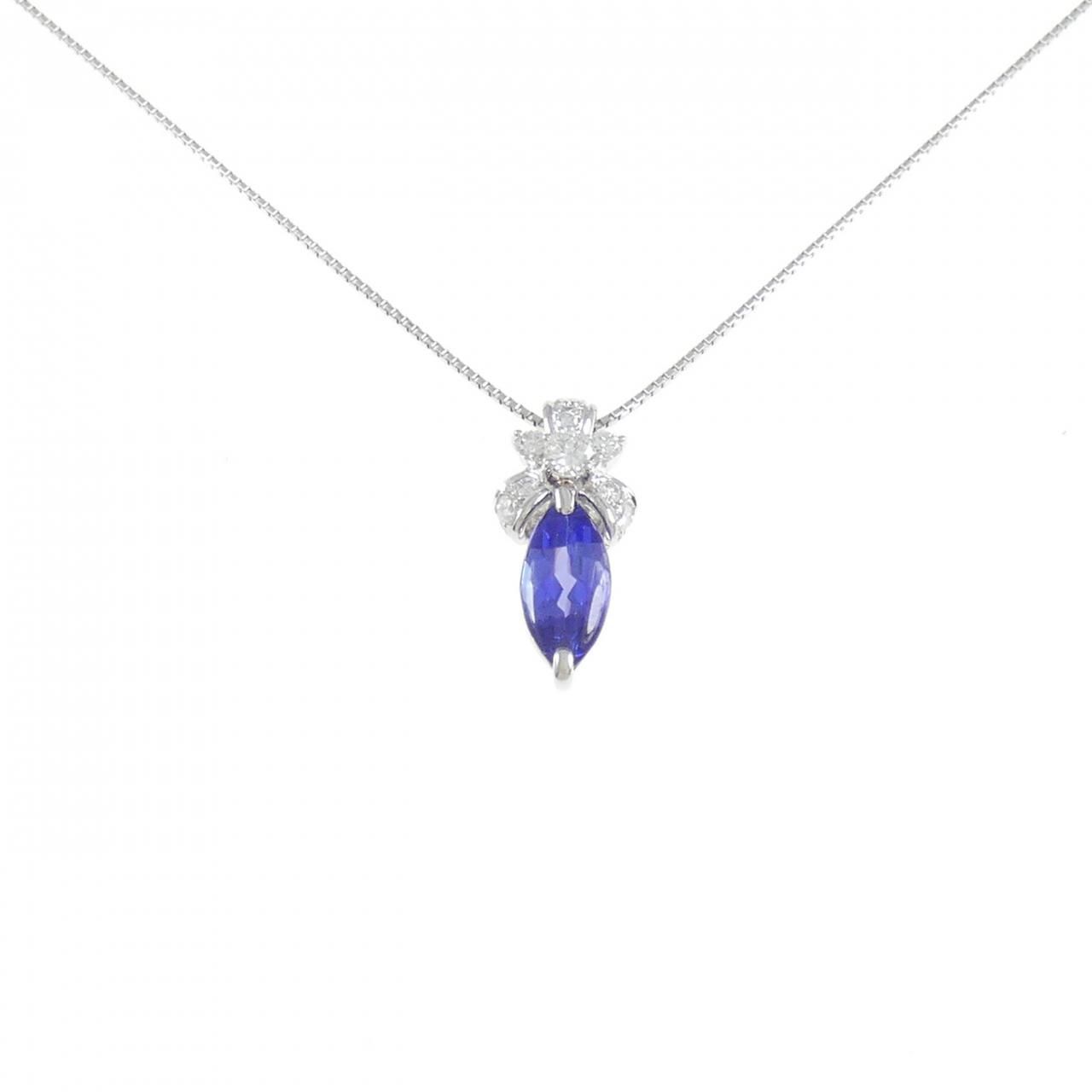 PT900/PT850 タンザナイト ネックレス 1.51CT - メルカリ 