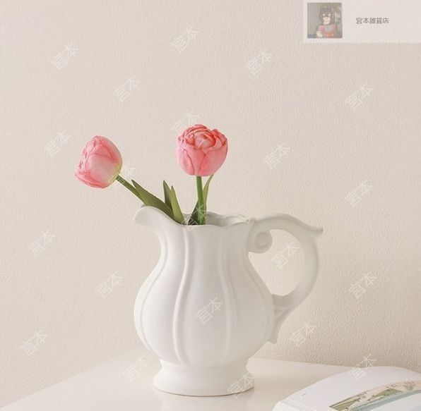 フランスの花瓶 フラワーベース セラミック花瓶 ピッチャー型