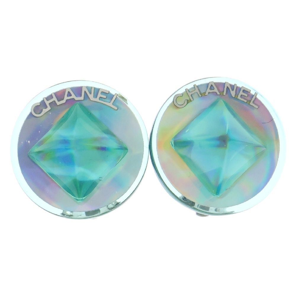 CHANEL シャネル ロゴ オーロラ イヤリング レジン アクセサリー 00T