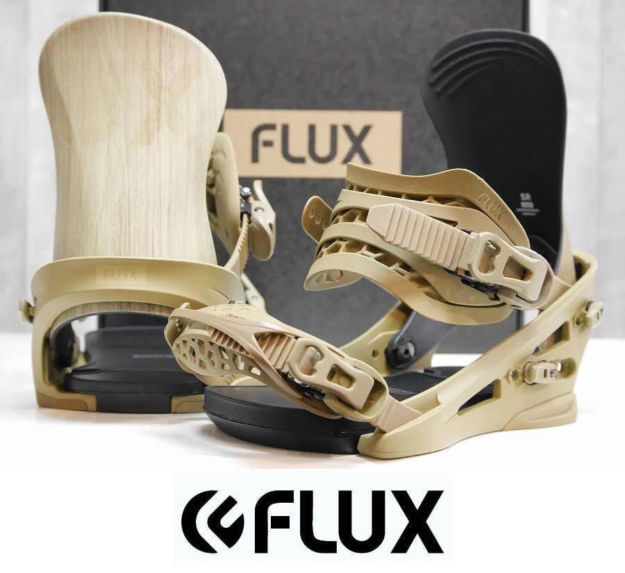 【新品】25 FLUX SR - NATURAL WOOD - Mサイズ 正規品 保証付 スノーボード バインディング