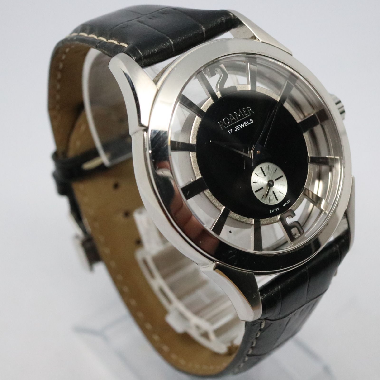 稼働品】ROAMER ローマー コンピテンス オリジナル 手巻き ブラック