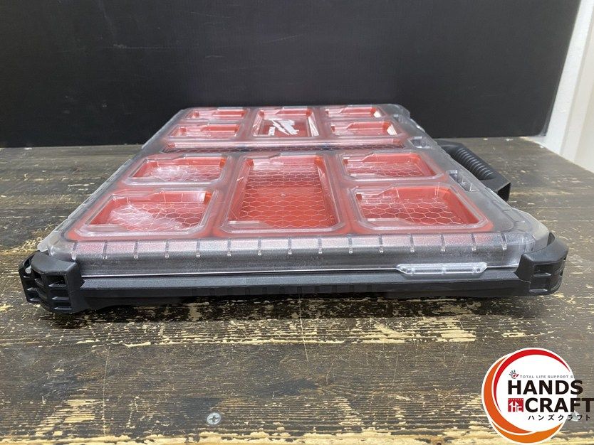 ● Milwaukee ミルウォーキー PACKOUT パックアウト 工具箱 ツールケース ブラック 長さ 約500mm×幅 約380mm×高さ 約65mm HRDEVELOPMENT_JP