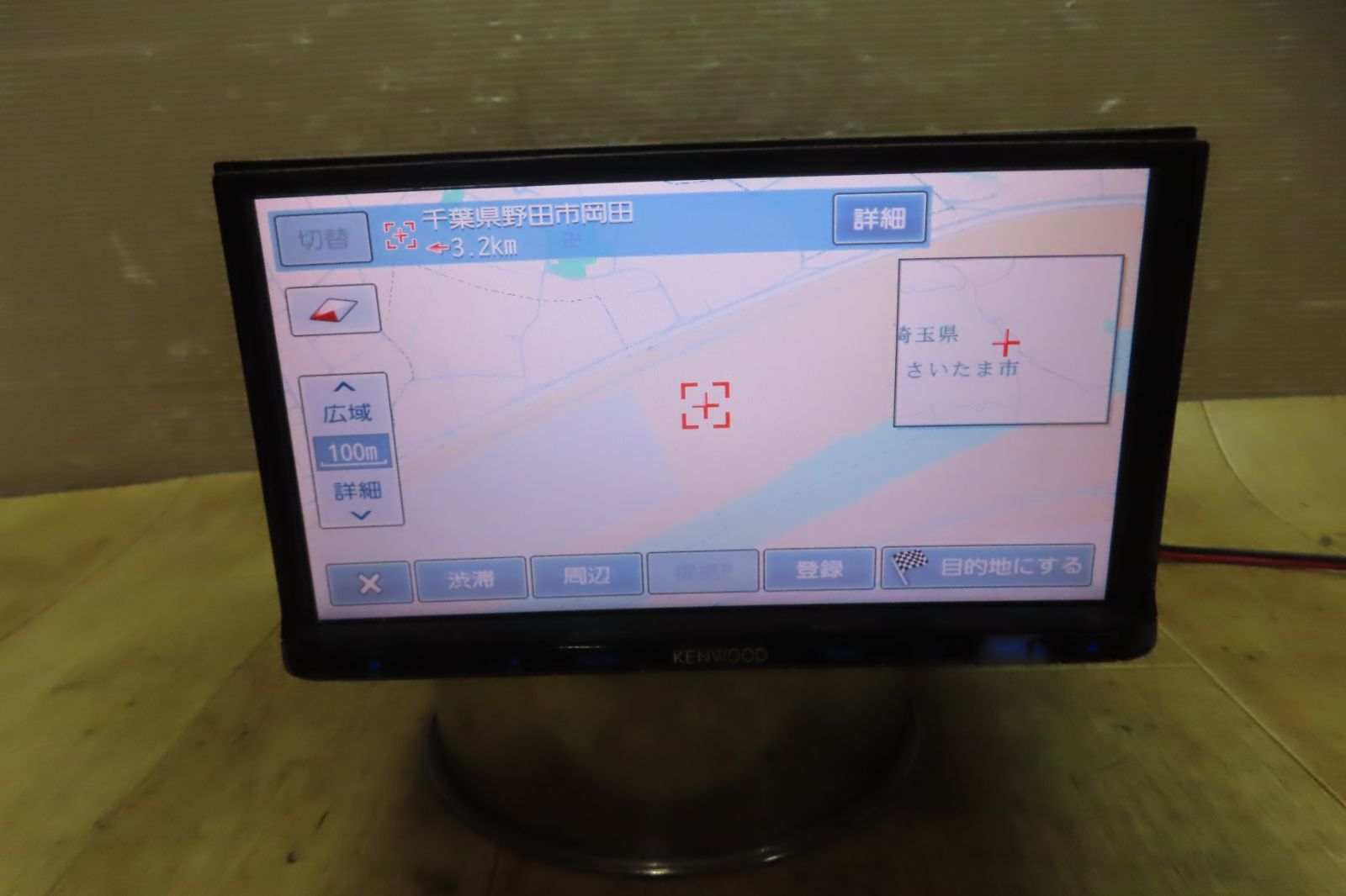 車 動作保証付☆F3518/ケンウッド MDV-D402BT メモリー ナビ 地図2014 