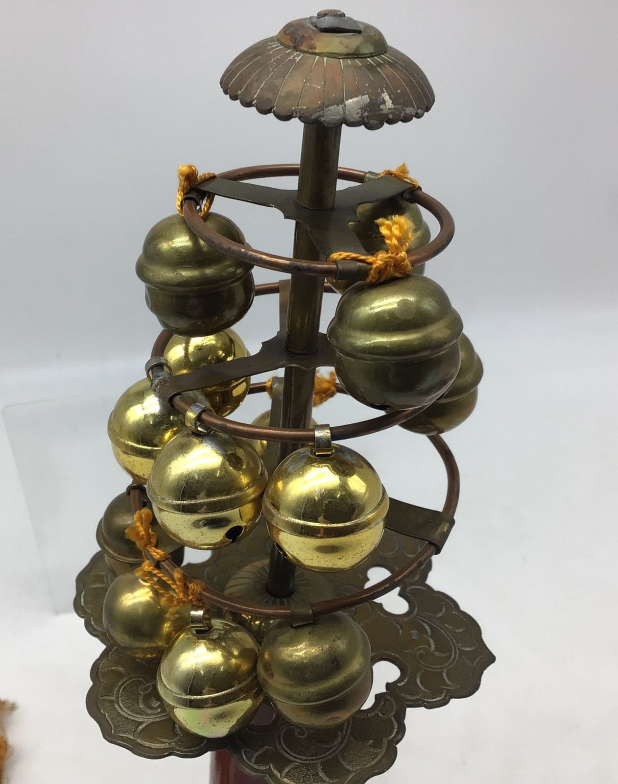 10069 【時代物】神楽鈴 巫女鈴 神事 神具 神社 神鈴 鳴り物 かぐら 福