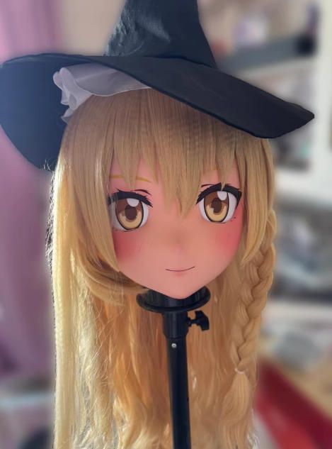 ☆即納 全頭マスク カツラ付き NO.705 マスク ドール ヘッド