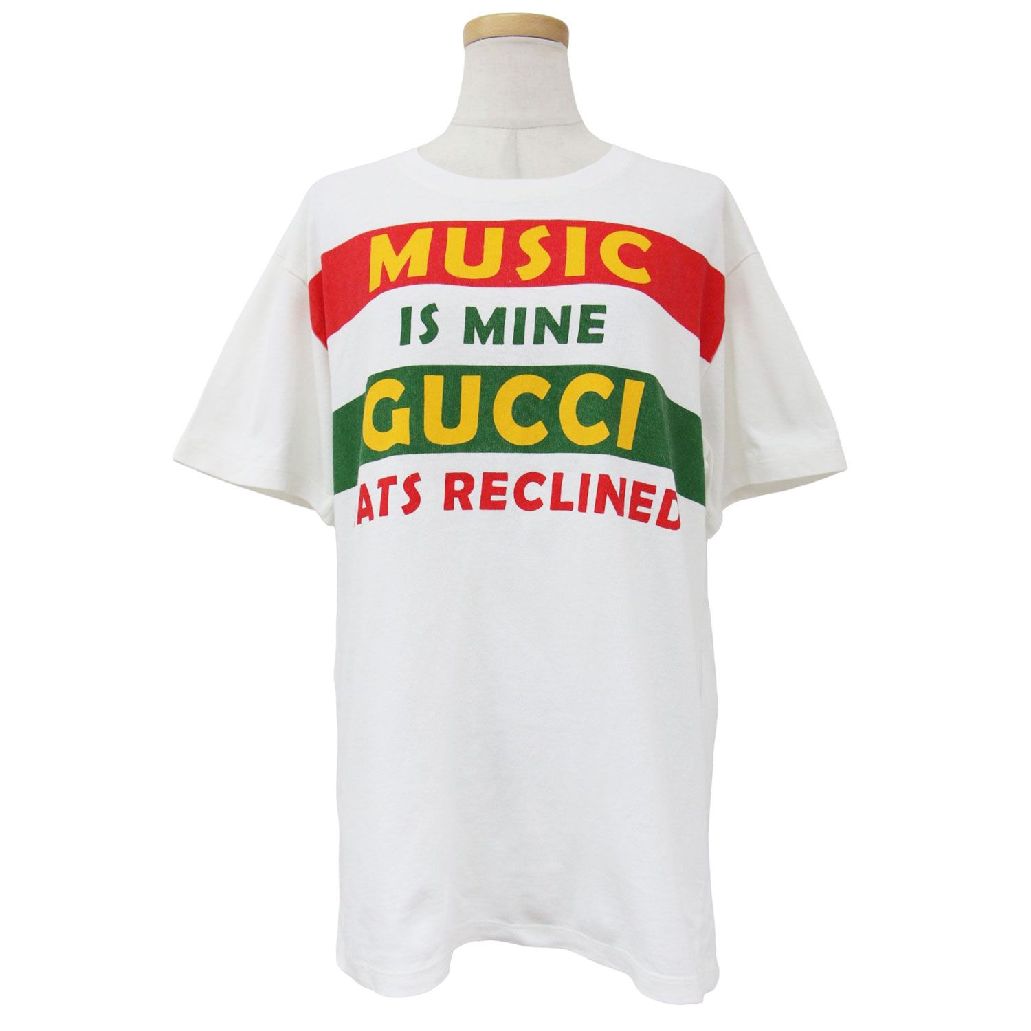 GUCCI グッチ Tシャツ 100周年 MUSIC IS MINE ホワイト 白 XS クルー