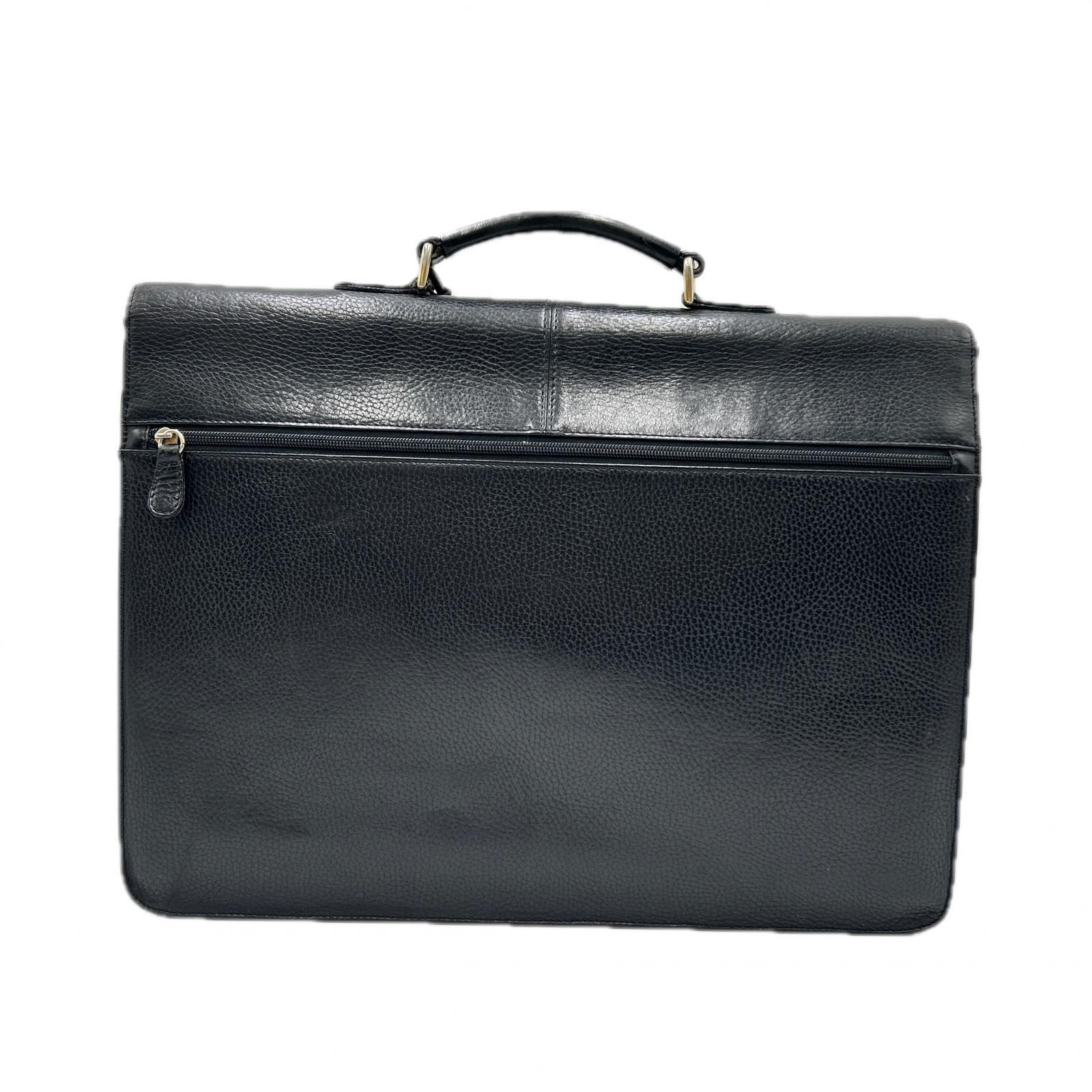 ヴァレンティノ ガラヴァーニ Valentino Garavani ビジネスバッグ ロゴプレート ブラック ゴールド レディース