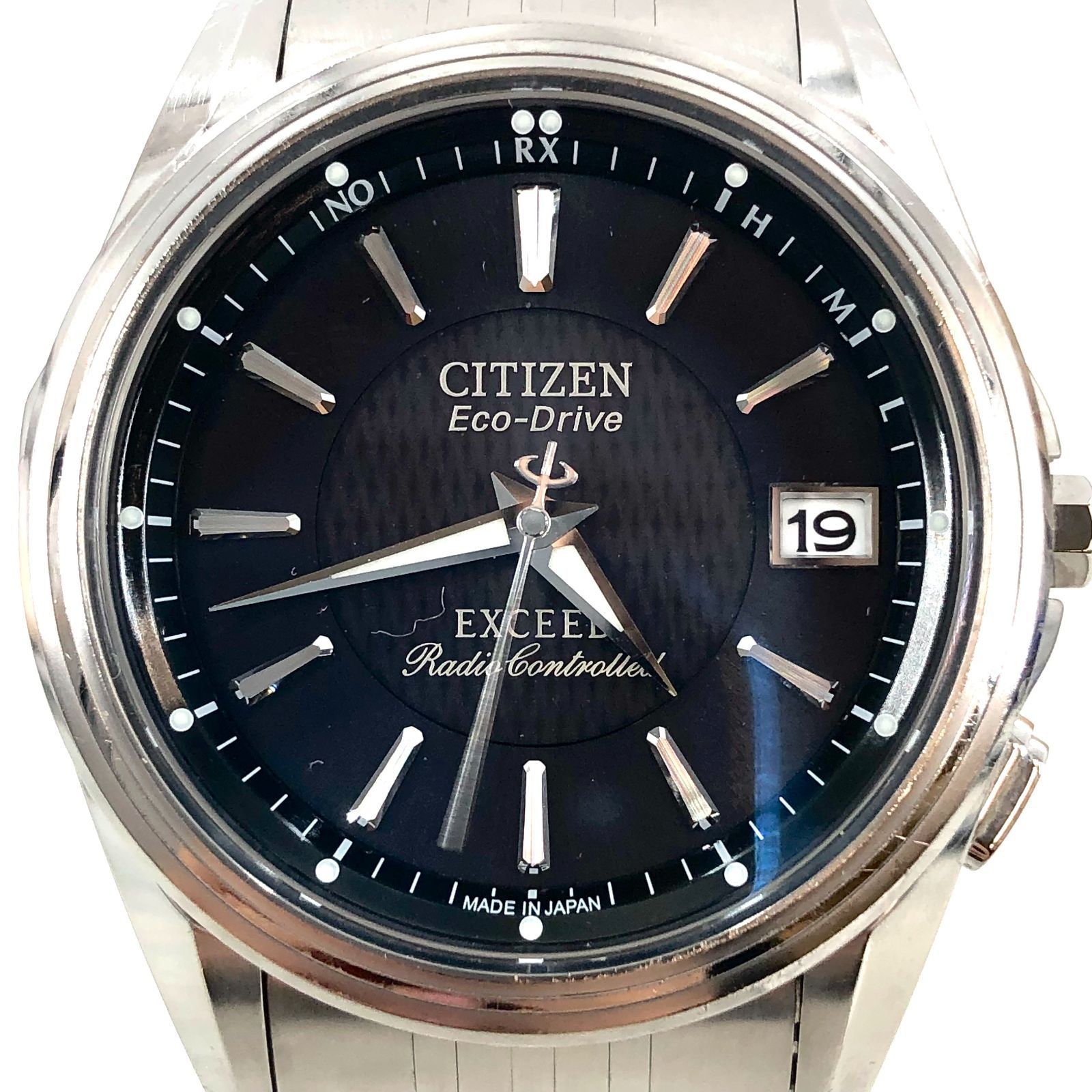 美品 CITIZEN エコドライブ 電波ソーラー デイト ブラック文字盤 稼働 楽天市場】【ウォッチ】CITIZEN シチズン エコドライブ デイト