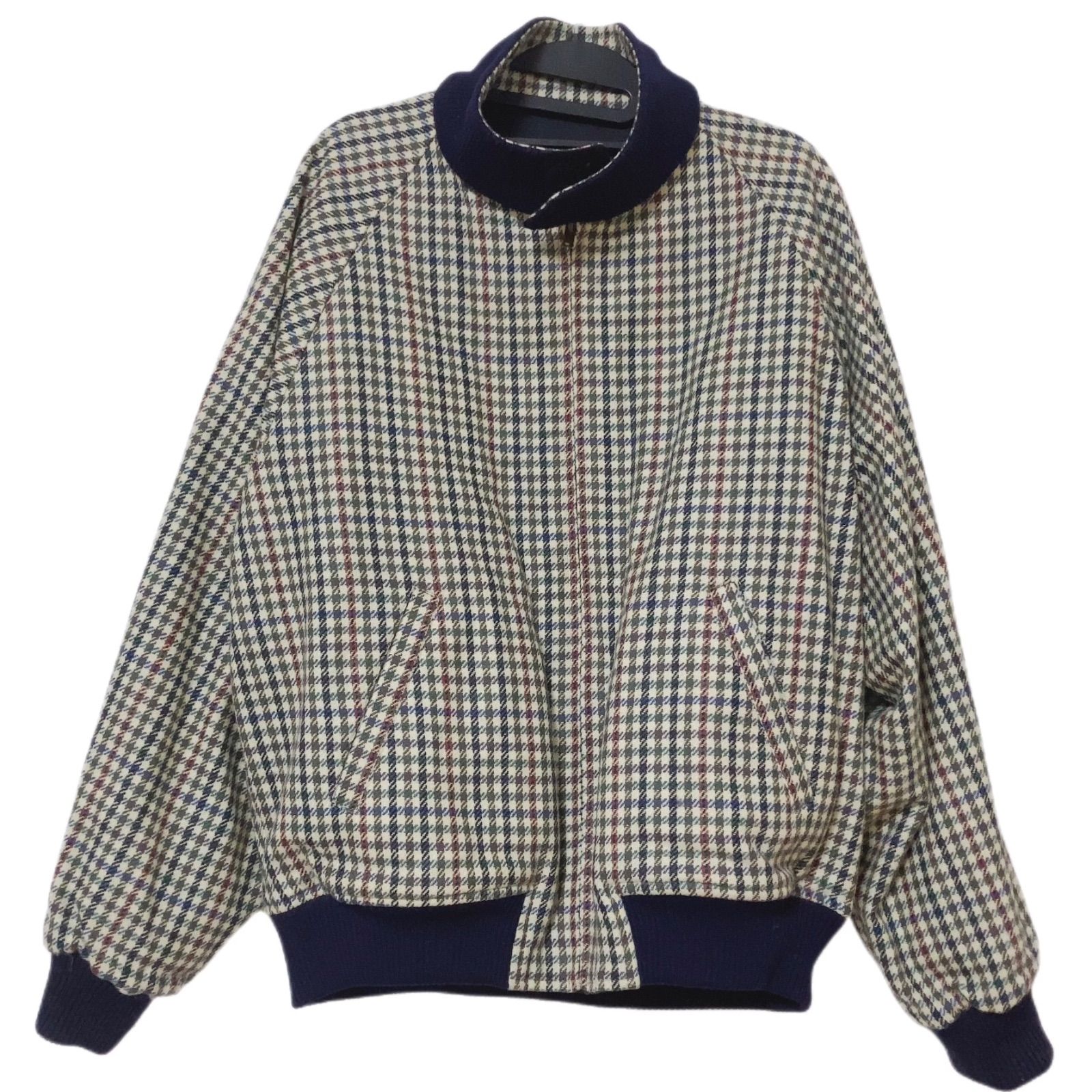 g17 Aquascutum アクアスキュータム リバーシブル ジャンパー 美品】80s アクアスキュータム リバーシブルジャケット クラブ