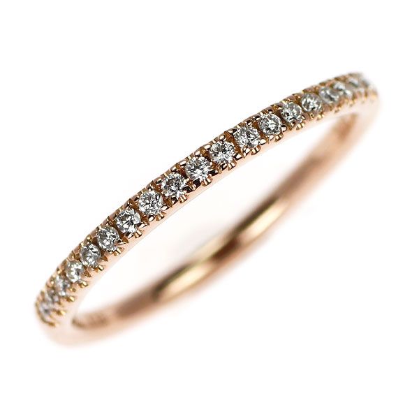 スタージュエリー K18PG ダイヤモンド リング 0.07ct ハーフ