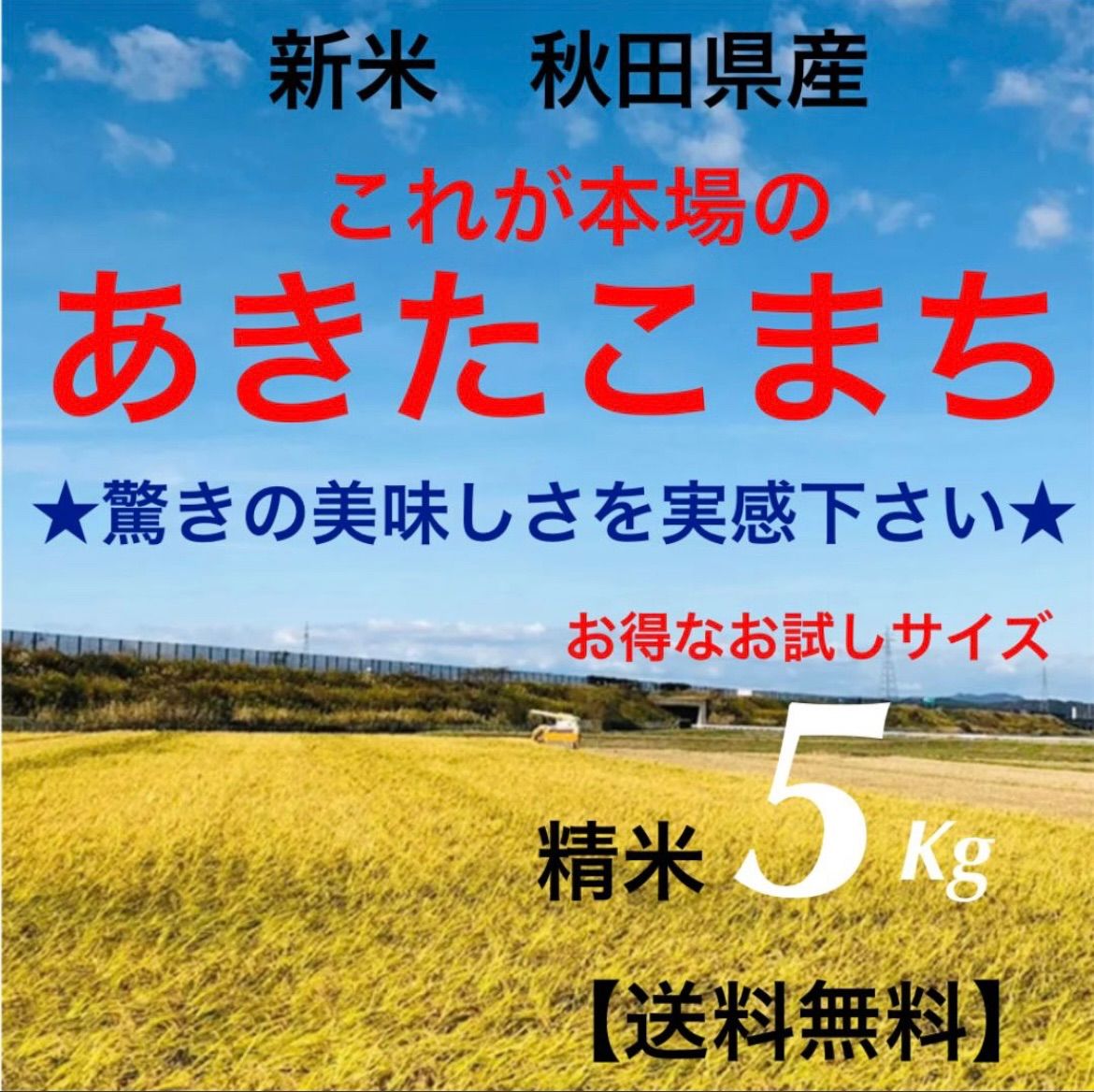 農家直送‼️令和４年度☆新米☆秋田県産 これが本場のあきたこまち精米