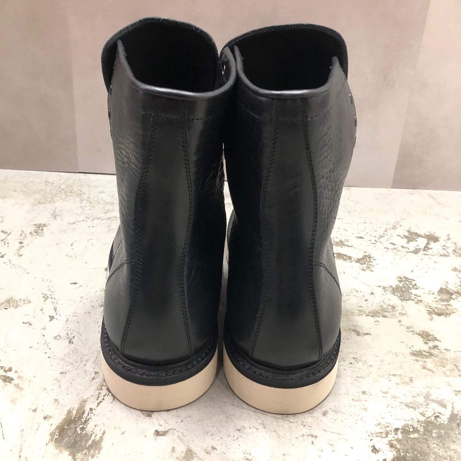 定価88000円 未使用品 MINEDENIM Leather Zipper Unit Military