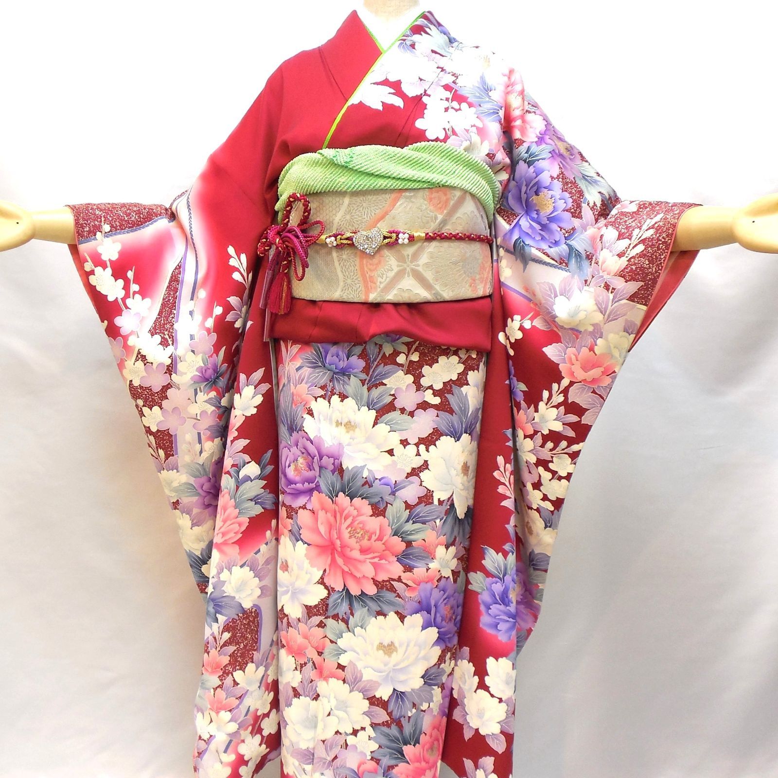 【引っ越しのため7月末まで！】美品！振袖　フルセットお譲り　振り袖　成人式 引っ越しのため7月末まで！】美品！振袖 フルセットお譲り 振り袖 成人式