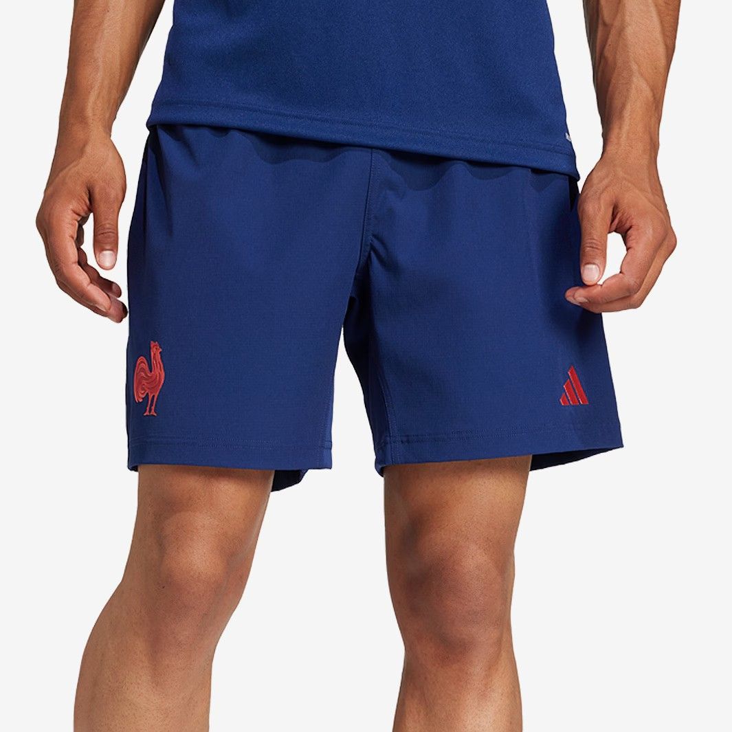 送料無料 匿名配送 Sサイズのみ アディダス ラグビー フランス代表 2025|25 アウェイ 短パン ショーツ 紺 ネイビー 公式モデル 日本未発売