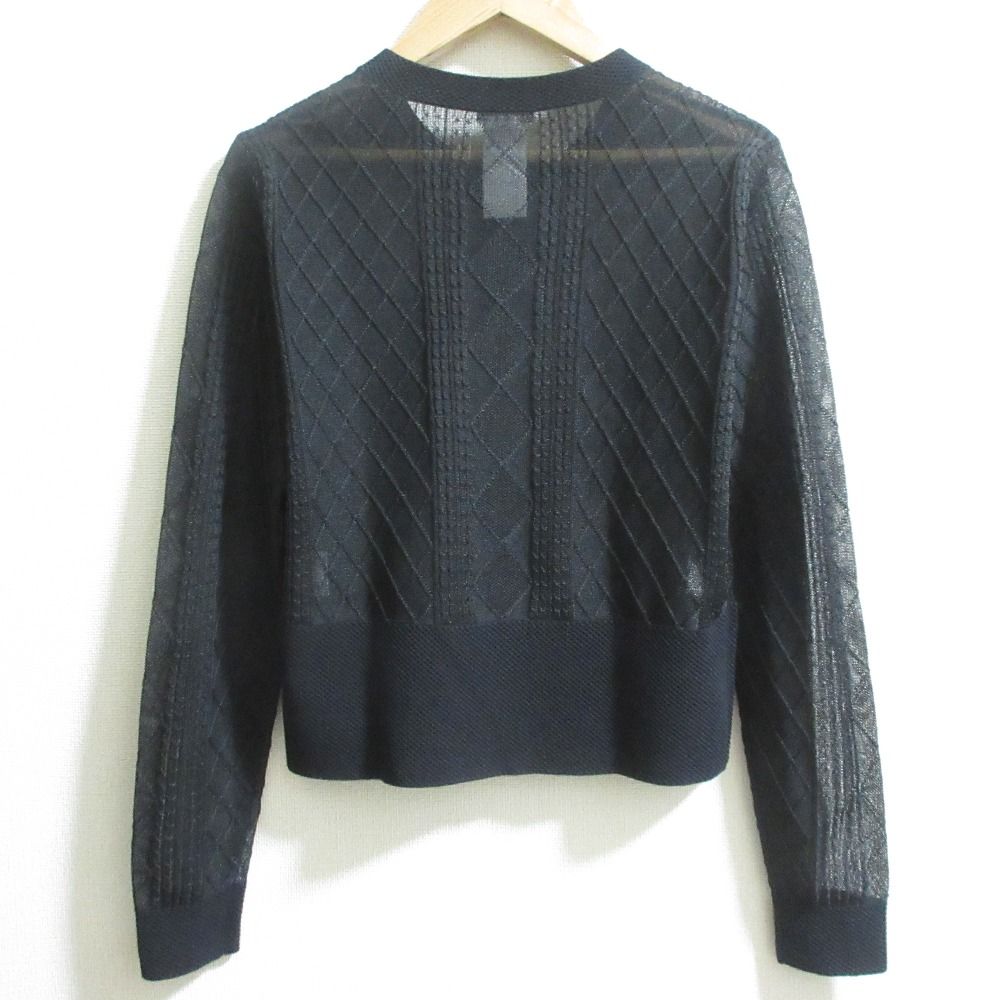 高評価アイテム 美品 23AW Sov. ソブ ダブルスタンダードクロージング シアー カーディガン