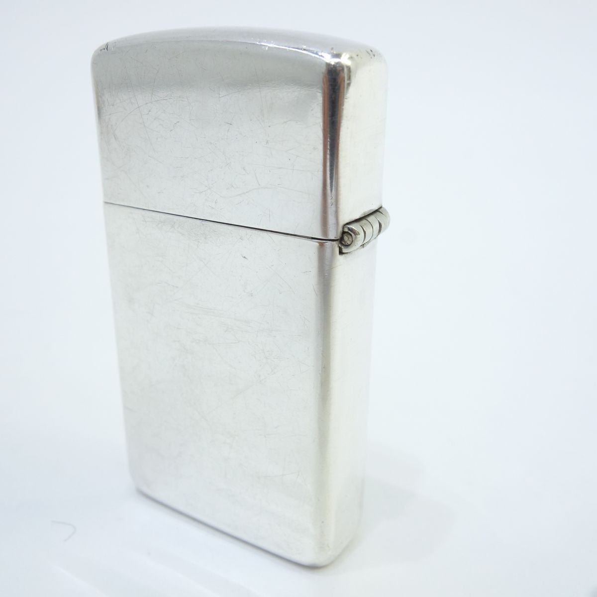 定番人気新品ZIPPO ジッポー オイルライター スリム 純銀　#1500 おまけあり アクセサリー