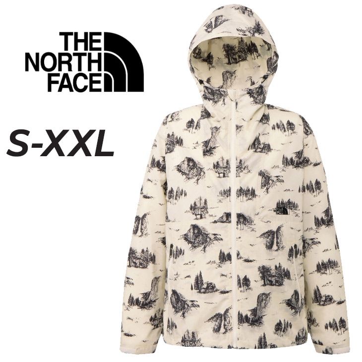 ザ ノース フェイス ウィンドブレーカー メンズ THE NORTH FACE ノベルティコンパクトジャケット 総柄 シェルジャケット ウェア アウター はっ水 収納袋付き キャンプ|NP71535