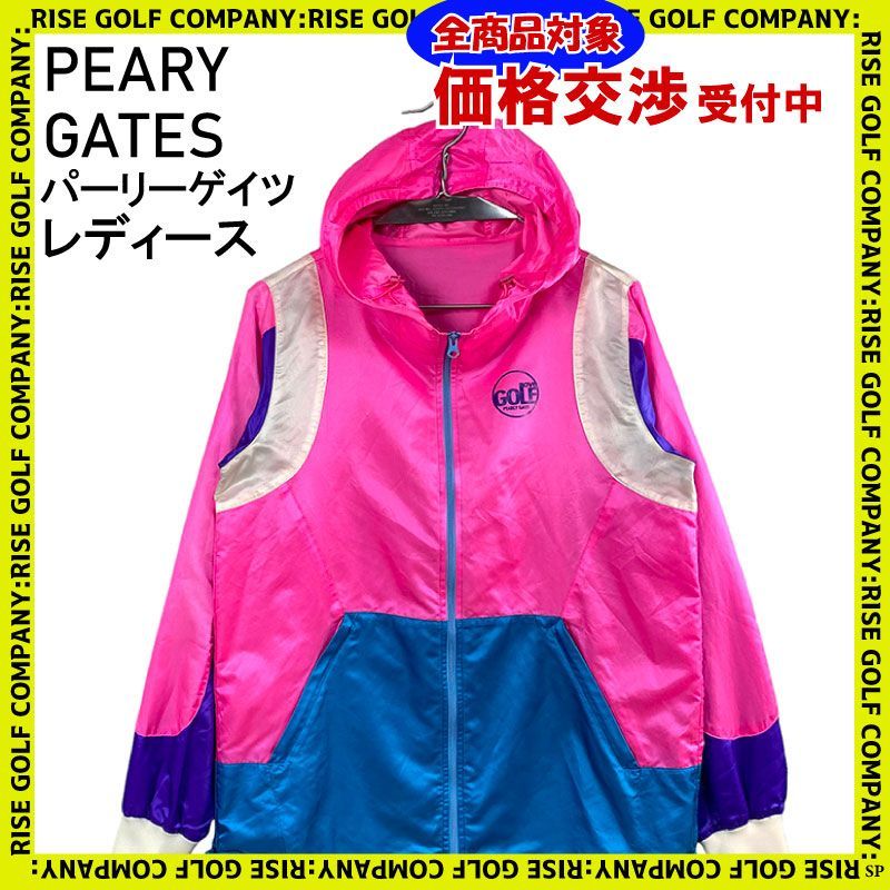 PEARLY GATES パーリーゲイツ フルジップ ナイロン ジャケット ピンク 