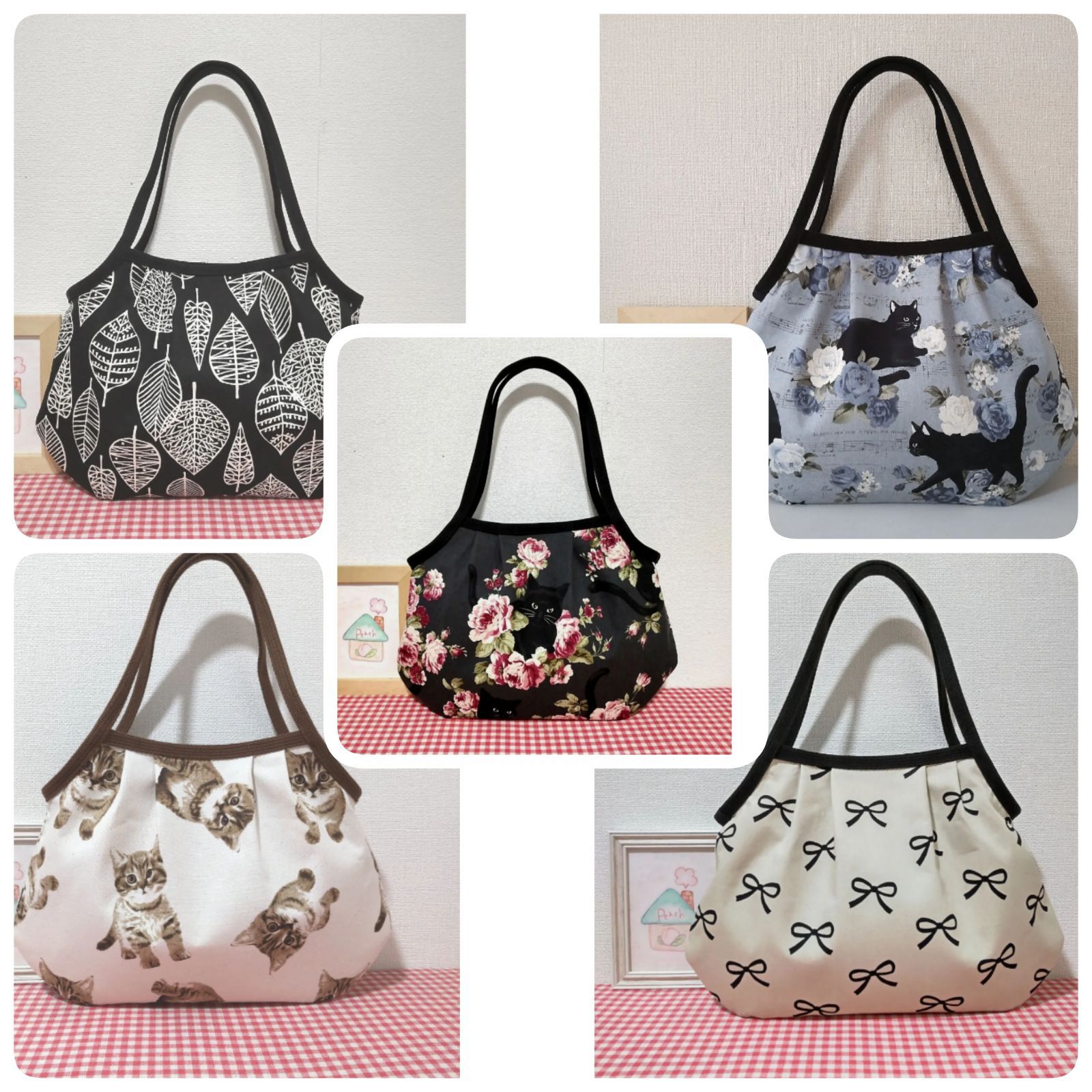専用です　百花繚乱　グラニーバックLサイズ　ハンドメイド 専用です 百花繚乱 グラニーバックLサイズ ハンドメイド