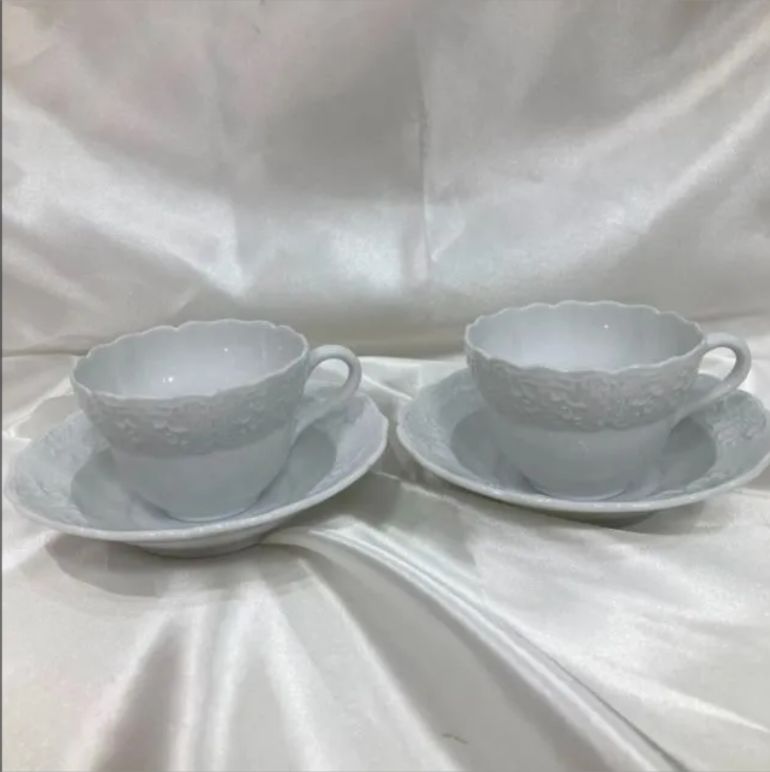 A【2点セット】HEREND ヘレンド ティーカップ ソーサー バロック 