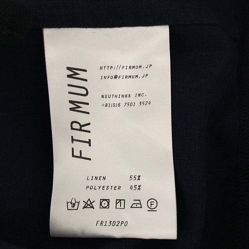 FIRMUM / フィルマム | 混紡ポリエステル リネンスラブローン