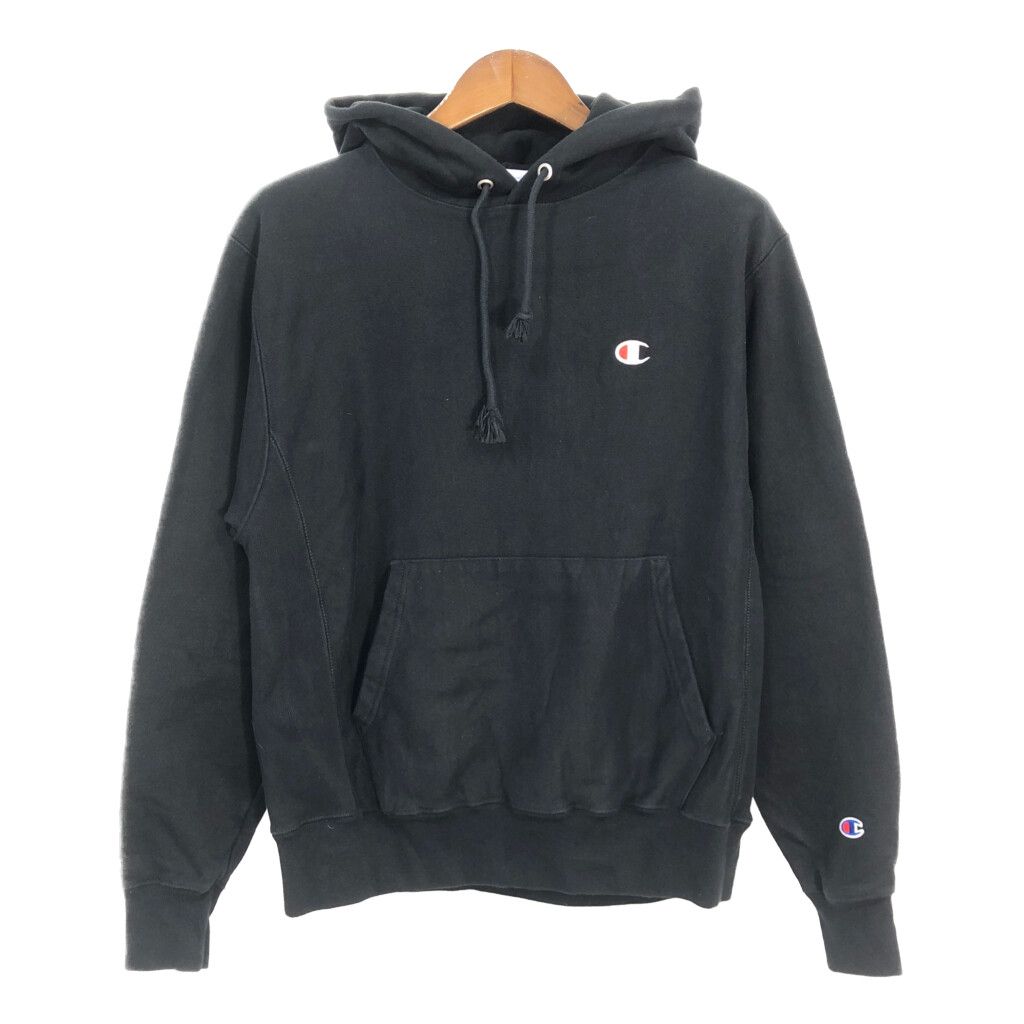 Champion チャンピオン REVERSE WEAVE リバースウィーブ パーカー ブラック (メンズ MEDIUM) 中古 古着 R1946