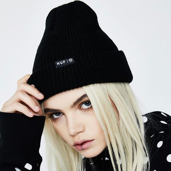 huf-usua-beanie ブラック ☆送料無料☆ ハフ ニット帽 HUF