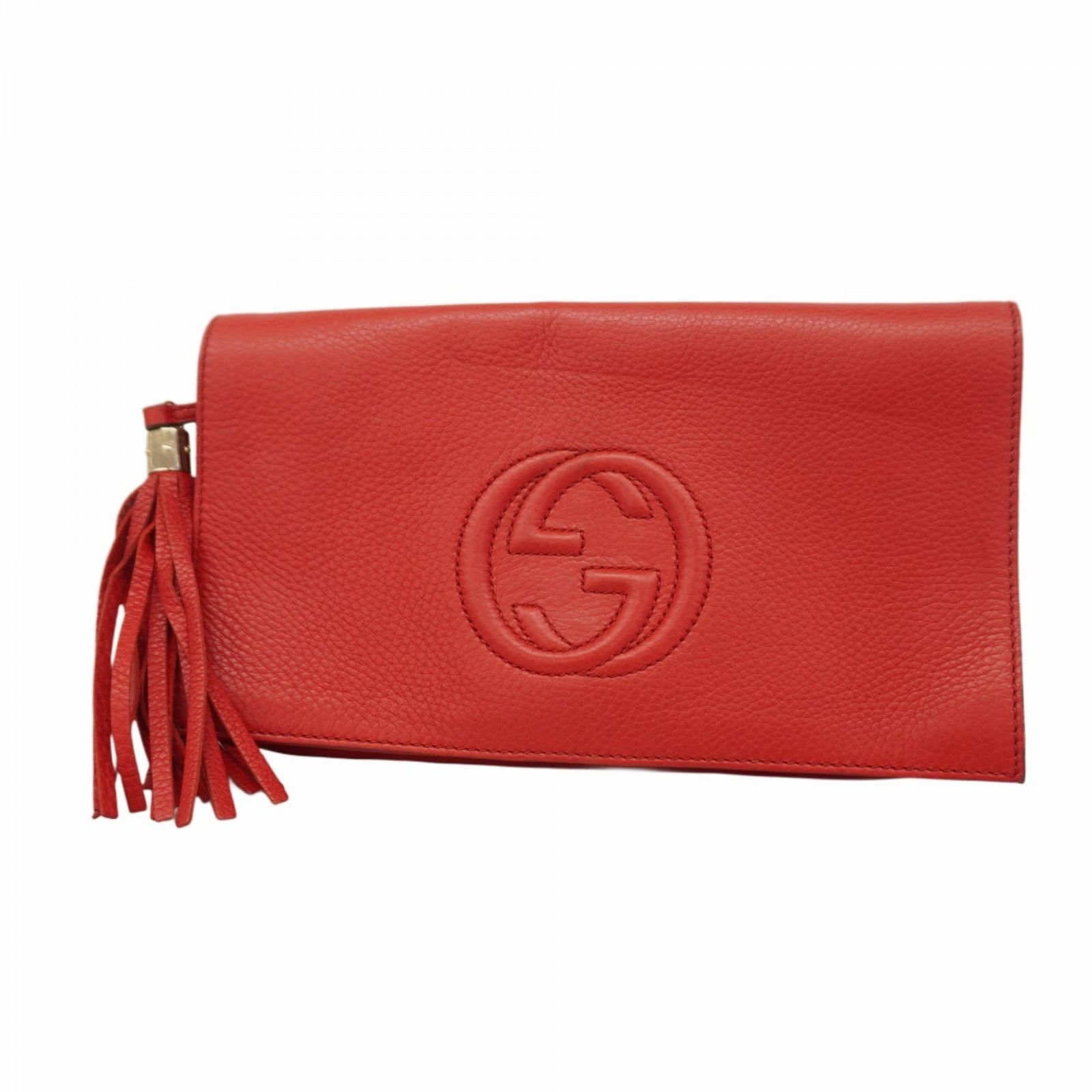 グッチ Gucci グッチ クラッチバッグ ソーホー 336753 レザー レッド シャンパンレディース