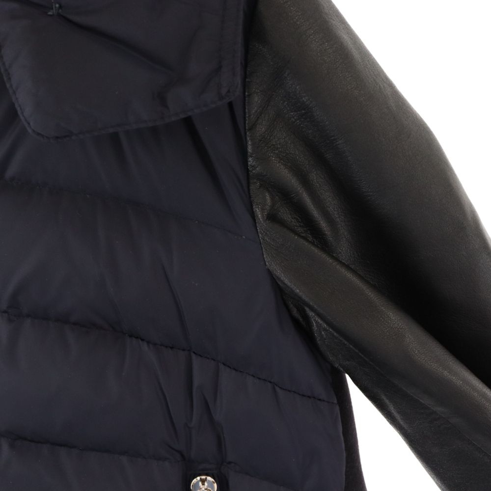 MONCLER (モンクレール) 15AW BLOIS ブロイス レザースリーブ ウール