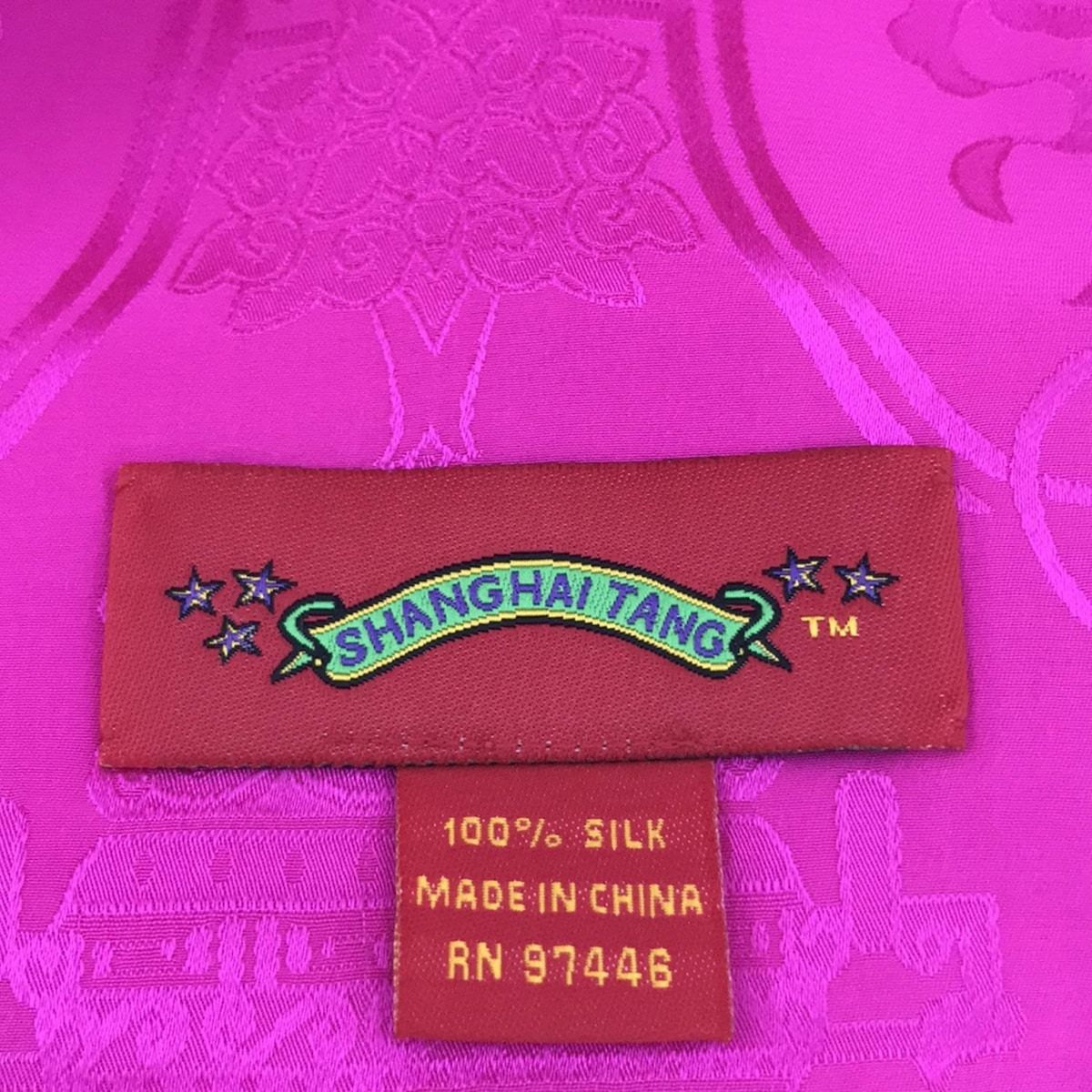 シャンハイタン　ショール　ストール Shanghai Tang(シャンハイタン) ストール(ショール)美品 - ピンク